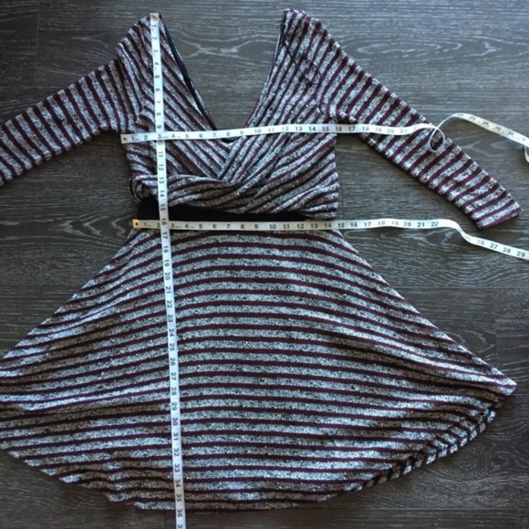 Free People Maverick Eggplant Deep V-Neck Dress - Picture 7 of 8